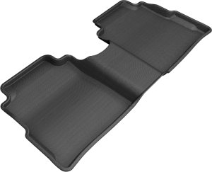 Nissan Kicks Floor Mats - Rear - 3D MAXpider - Kagu - Black - `18-`19